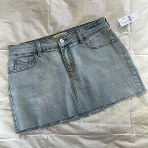 NWT Light Blue Denim Mini Skirt from PacSun